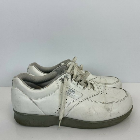 SAS Timeout Walking Shoes Leather White Medicare Approved Mens Size 10.5 W main image 4